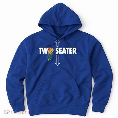 Two Seater Swinger Funny Upside Down Pineapple Swinger Hoodie