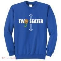 Two Seater Swinger Funny Upside Down Pineapple Swinger Sweatshirt thumb 0