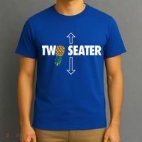Two Seater Swinger Funny Upside Down Pineapple Swinger T-Shirt thumb 3