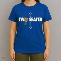 Two Seater Swinger Funny Upside Down Pineapple Swinger T-Shirt thumb 4
