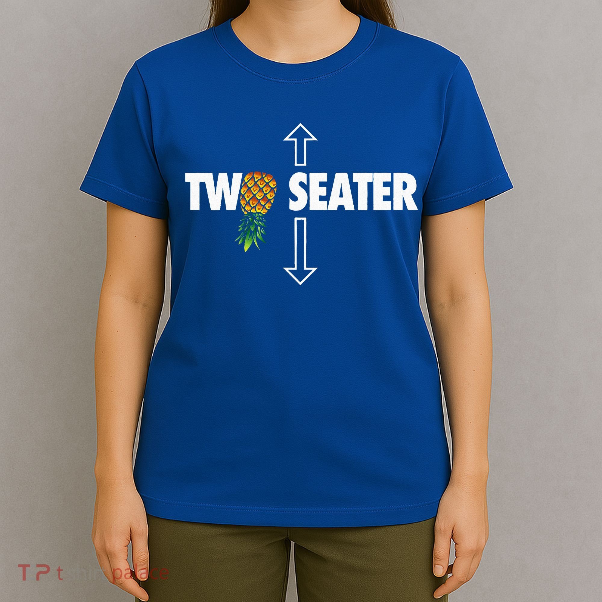Two Seater Swinger Funny Upside Down Pineapple Swinger T-Shirt