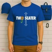 Two Seater Swinger Funny Upside Down Pineapple Swinger T-Shirt thumb 6