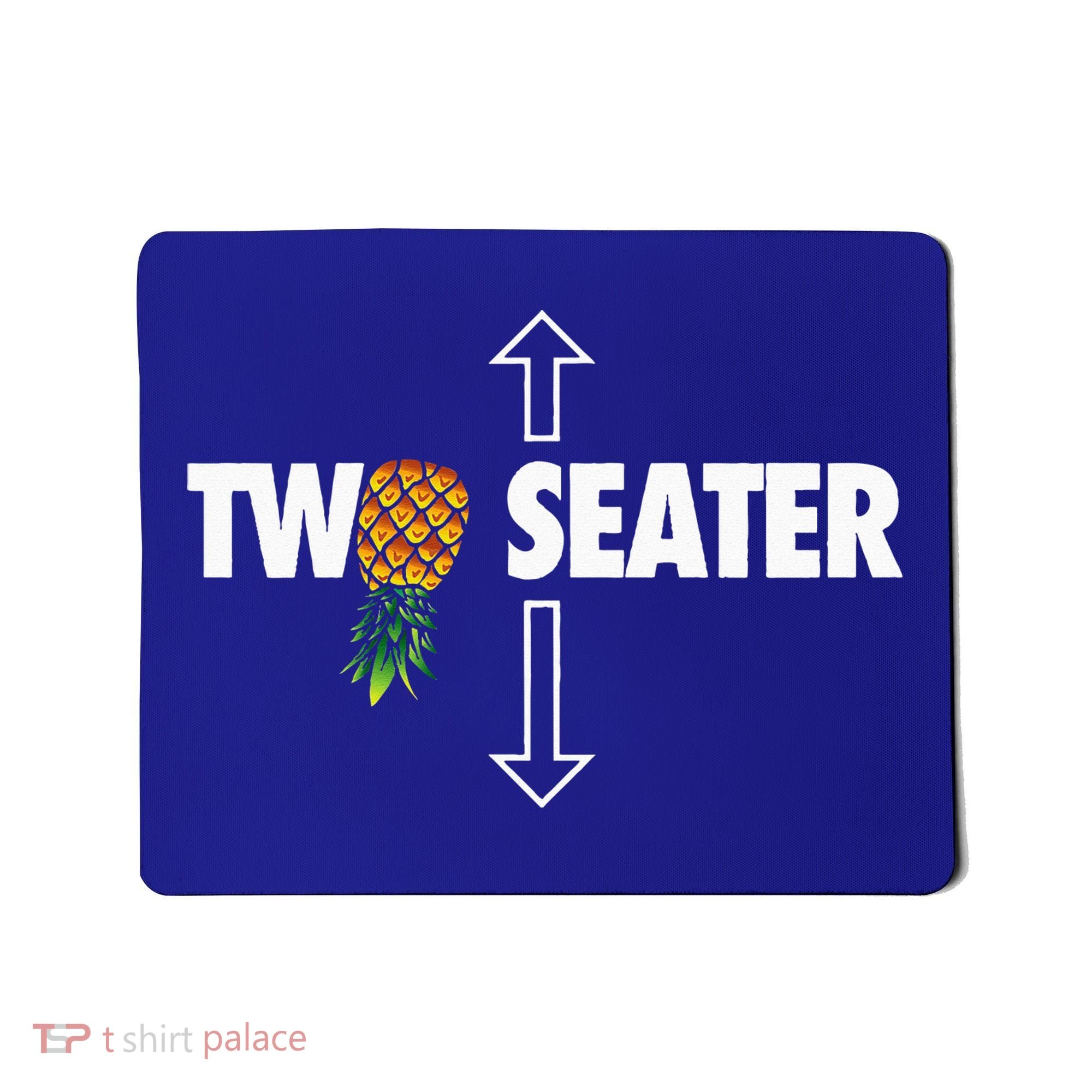 Two Seater Swinger Funny Upside Down Pineapple Swinger Mousepad