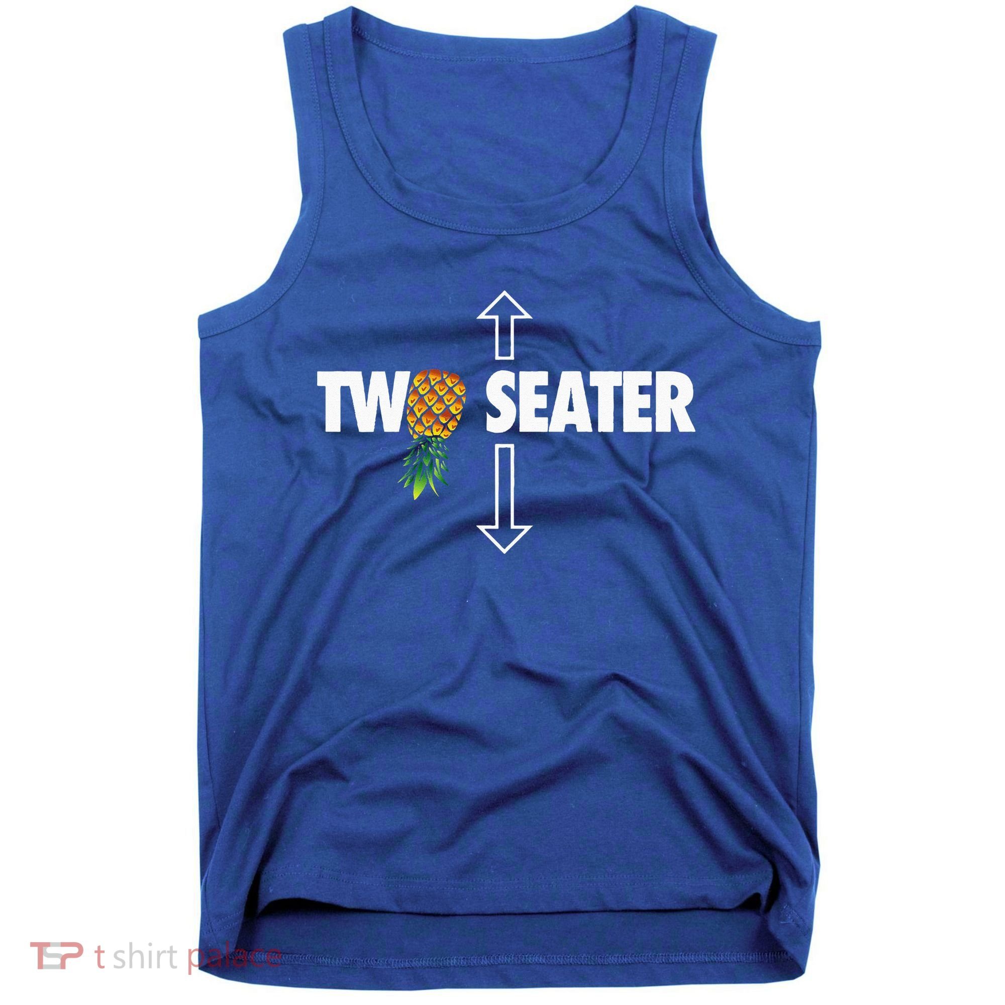Two Seater Swinger Funny Upside Down Pineapple Swinger Tank Top