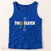 Two Seater Swinger Funny Upside Down Pineapple Swinger Tank Top thumb 2