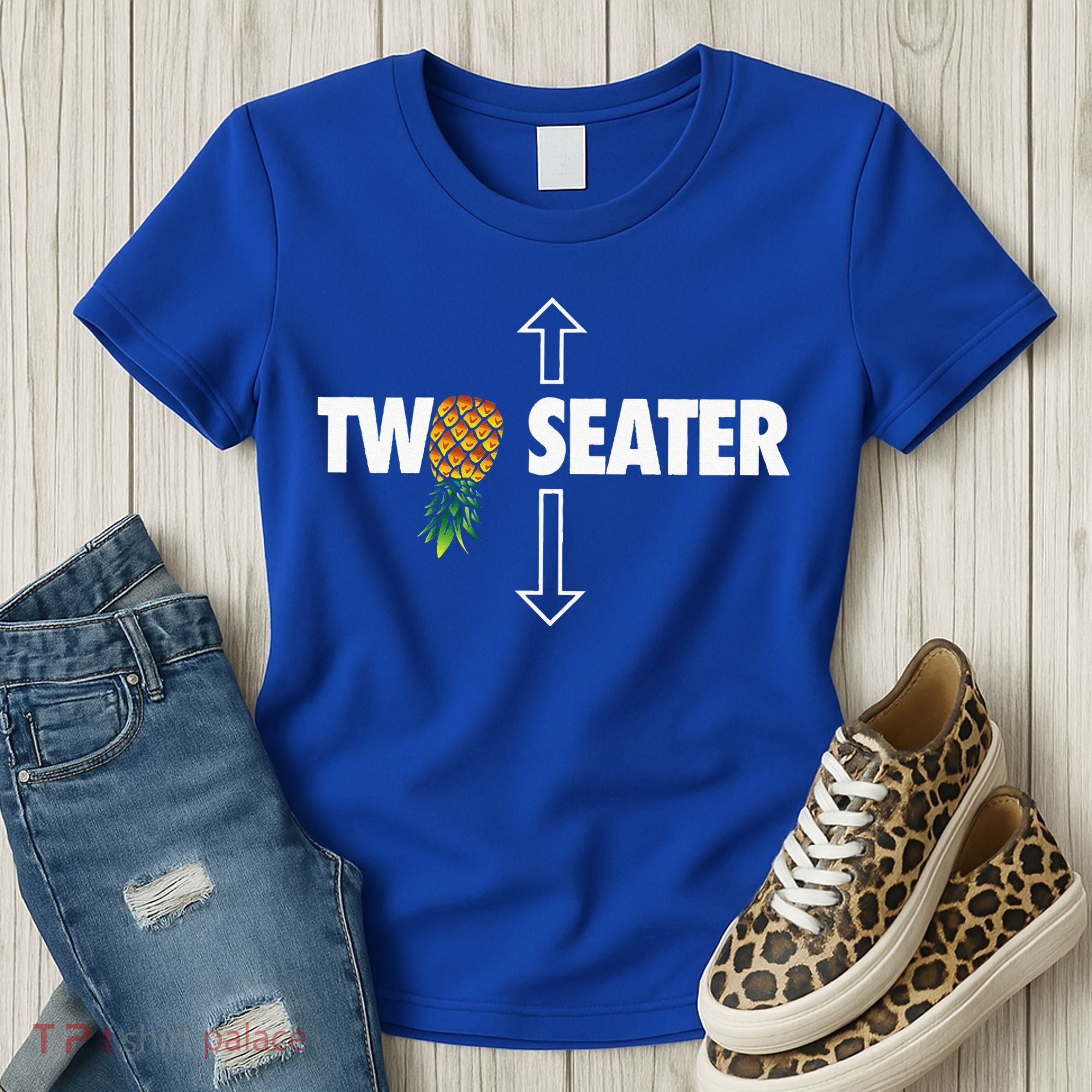 Two Seater Swinger Funny Upside Down Pineapple Swinger Women's T-Shirt