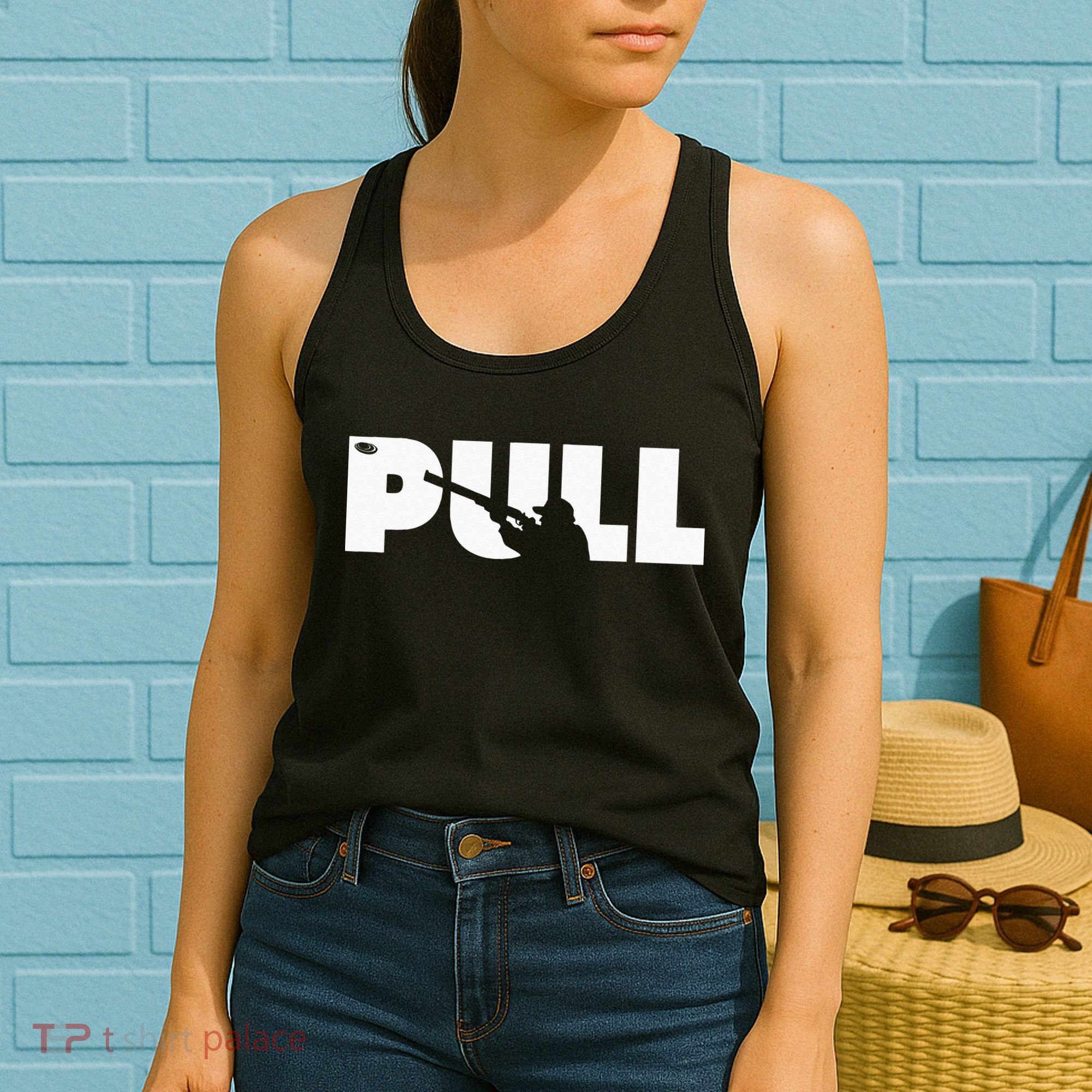Trap Skeet Shooting Clay Pigeon Hunter Shotgun Women's Tank Top