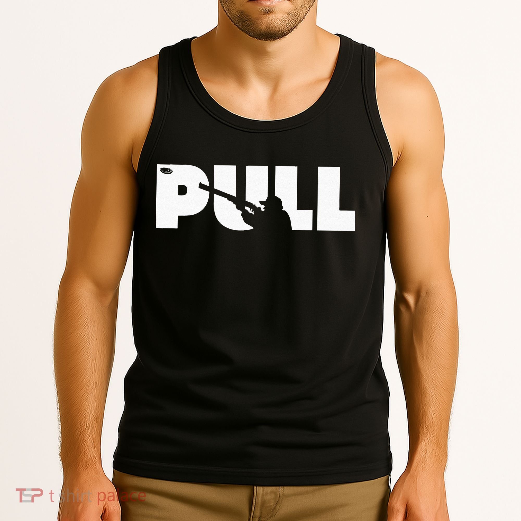 Trap Skeet Shooting Clay Pigeon Hunter Shotgun Tank Top