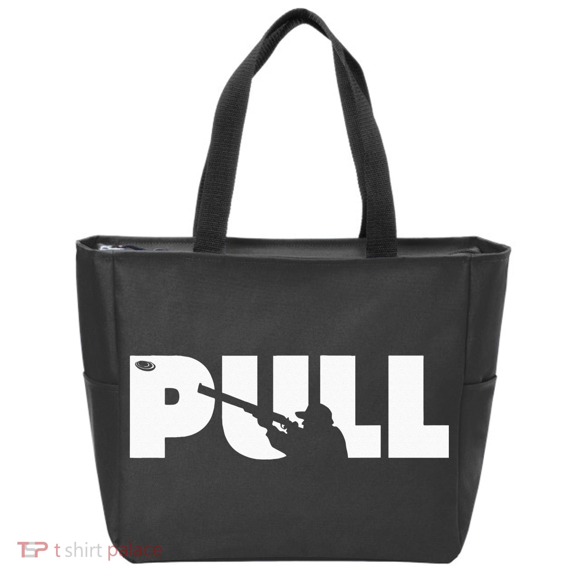 Trap Skeet Shooting Clay Pigeon Hunter Shotgun Tote Bag