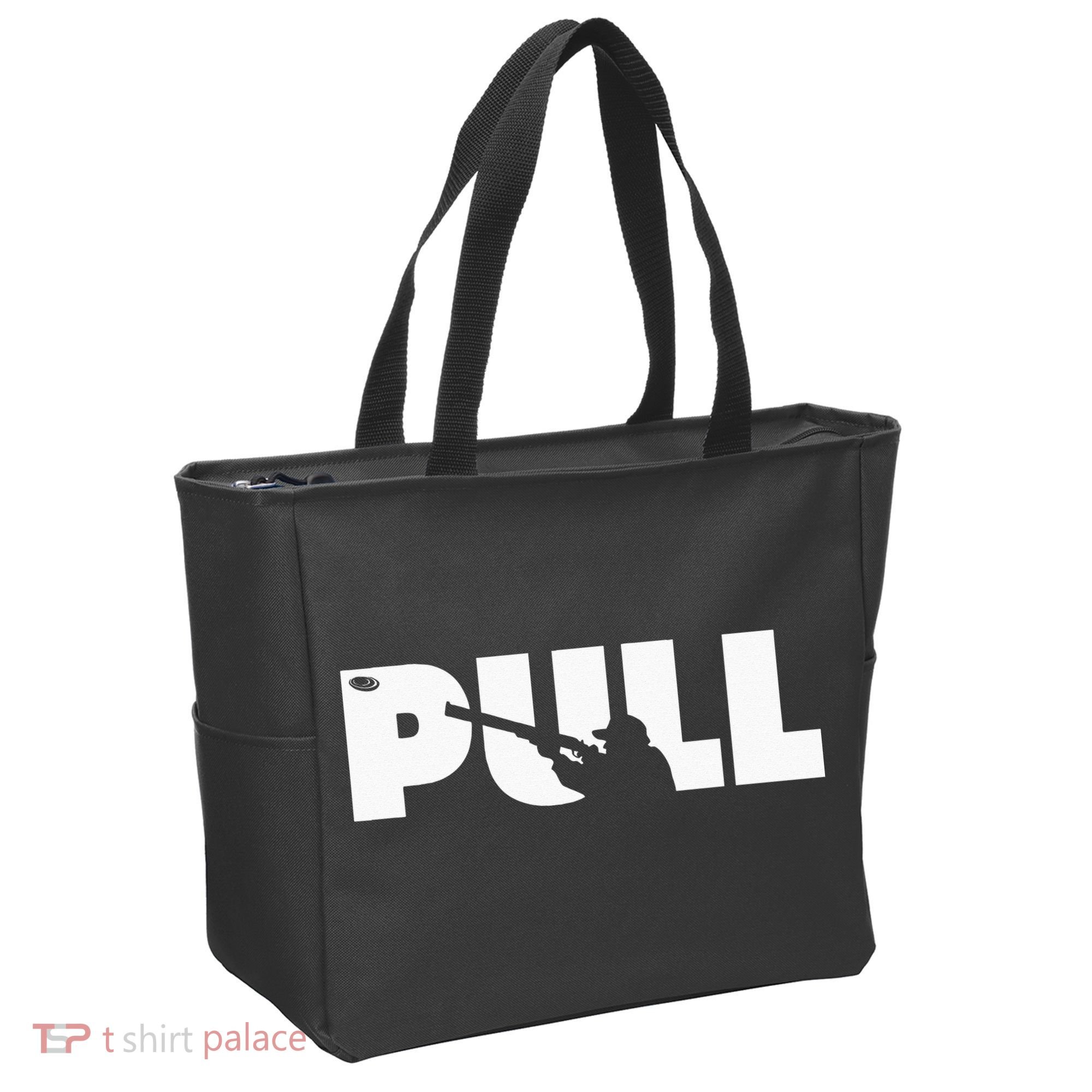 Trap Skeet Shooting Clay Pigeon Hunter Shotgun Tote Bag