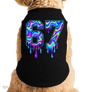 Trippy Swirl Six Seven Drip 6-7 Meme 67 Slang Doggie Tank