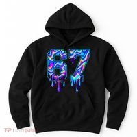 Trippy Swirl Six Seven Drip 6-7 Meme 67 Slang Hoodie thumb 0