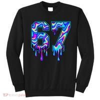 Trippy Swirl Six Seven Drip 6-7 Meme 67 Slang Sweatshirt thumb 0
