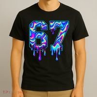 Trippy Swirl Six Seven Drip 6-7 Meme 67 Slang T-Shirt thumb 3