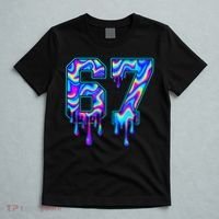 Trippy Swirl Six Seven Drip 6-7 Meme 67 Slang T-Shirt thumb 5