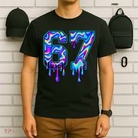 Trippy Swirl Six Seven Drip 6-7 Meme 67 Slang T-Shirt thumb 6