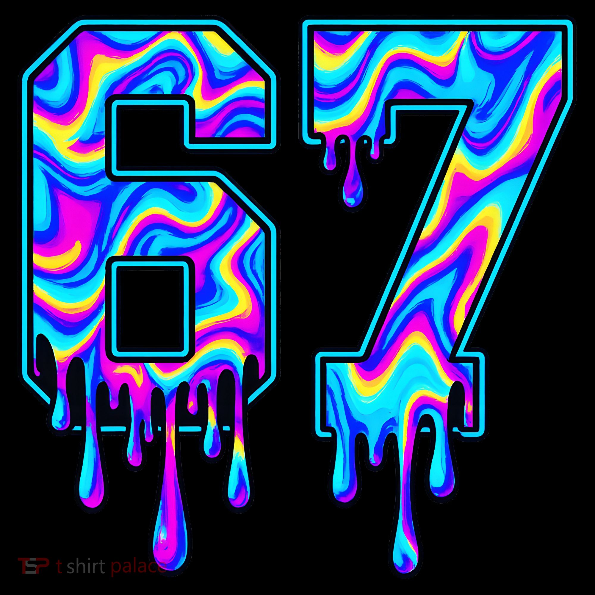 Trippy Swirl Six Seven Drip 6-7 Meme 67 Slang Coffee Mug