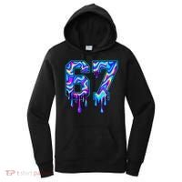 Trippy Swirl Six Seven Drip 6-7 Meme 67 Slang Women's Hoodie thumb 0
