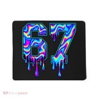 Trippy Swirl Six Seven Drip 6-7 Meme 67 Slang Mousepad thumb 0
