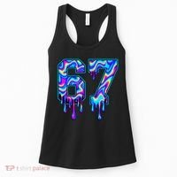 Trippy Swirl Six Seven Drip 6-7 Meme 67 Slang Women's Tank Top thumb 0