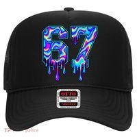 Trippy Swirl Six Seven Drip 6-7 Meme 67 Slang Hat thumb 0