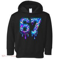 Trippy Swirl Six Seven Drip 6-7 Meme 67 Slang Toddler Hoodie thumb 0