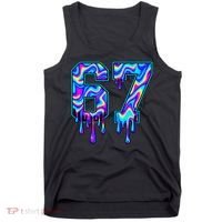 Trippy Swirl Six Seven Drip 6-7 Meme 67 Slang Tank Top thumb 0
