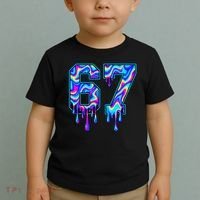 Trippy Swirl Six Seven Drip 6-7 Meme 67 Slang Toddler T-Shirt thumb 2