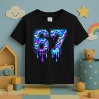 Trippy Swirl Six Seven Drip 6-7 Meme 67 Slang Toddler T-Shirt thumb 3