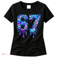 Trippy Swirl Six Seven Drip 6-7 Meme 67 Slang Women's T-Shirt thumb 0