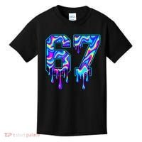 Trippy Swirl Six Seven Drip 6-7 Meme 67 Slang Kids T-Shirt thumb 0