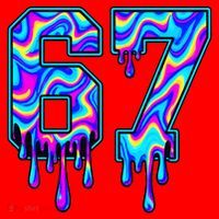 Trippy Swirl Six Seven Drip 6-7 Meme 67 Slang Santa Hat thumb 1