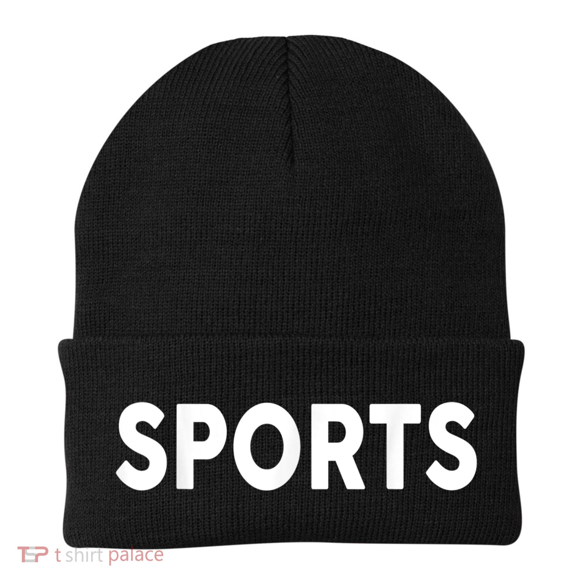 That Says Sports The Word Sports Beanie