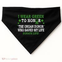 TRANSPLANT SURGERY SURVIVOR USA-Made Doggie Bandana thumb 0