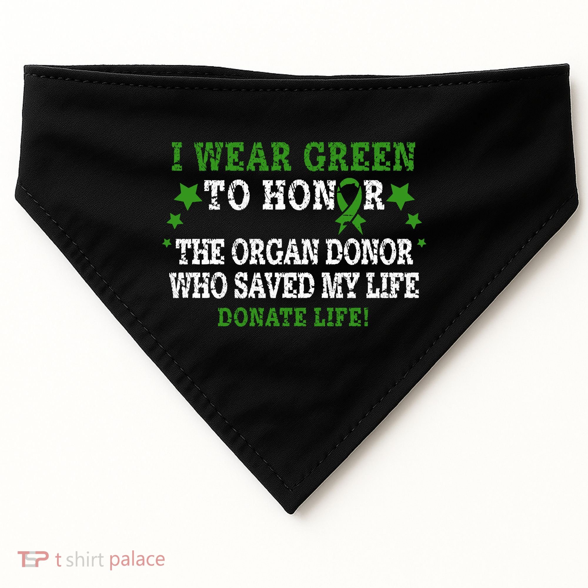 TRANSPLANT SURGERY SURVIVOR USA-Made Doggie Bandana