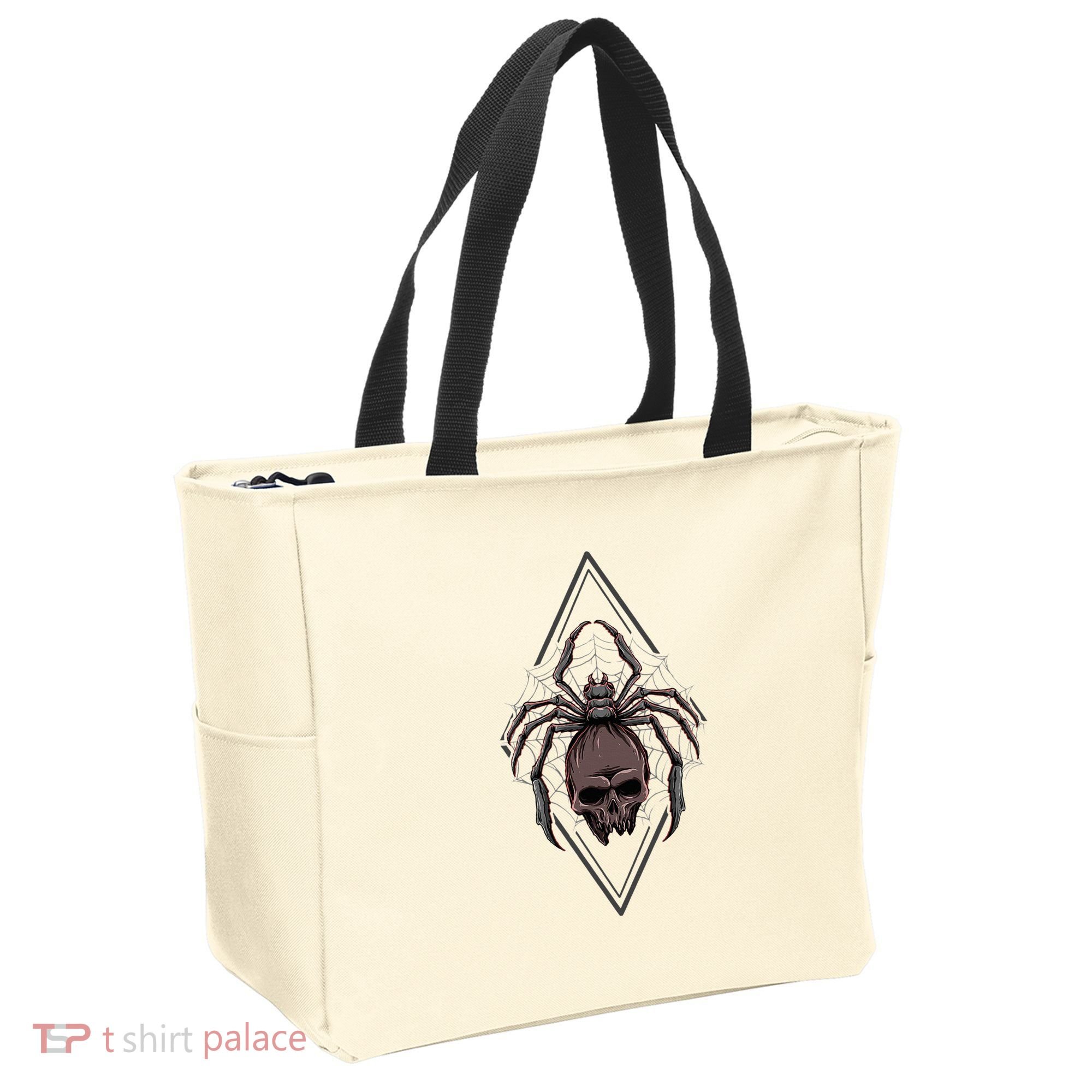 Tarantula Skull Spider Tote Bag