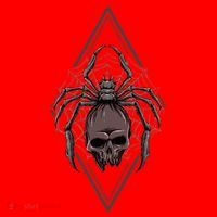 Tarantula Skull Spider Santa Hat thumb 1