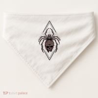 Tarantula Skull Spider USA-Made Doggie Bandana thumb 0