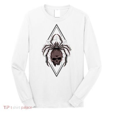 Tarantula Skull Spider Long Sleeve Shirt