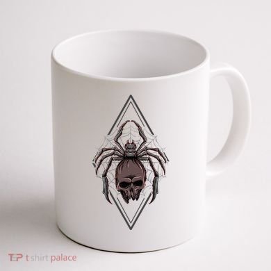 Tarantula Skull Spider Coffee Mug back
