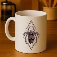 Tarantula Skull Spider Coffee Mug thumb 4