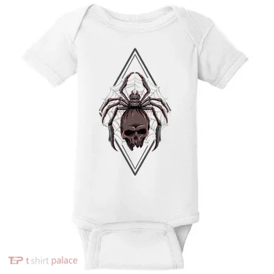 Tarantula Skull Spider Baby Bodysuit
