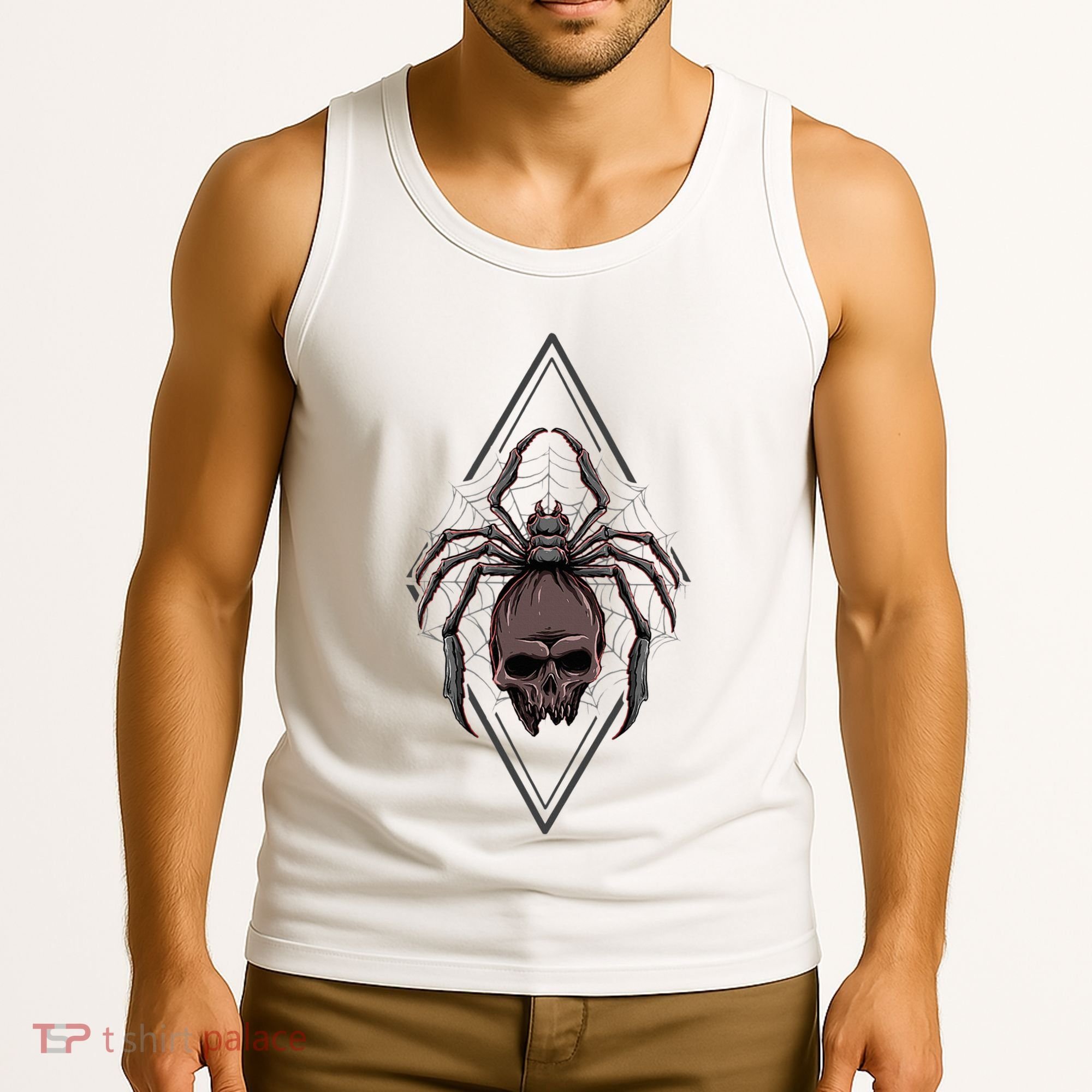 Tarantula Skull Spider Tank Top