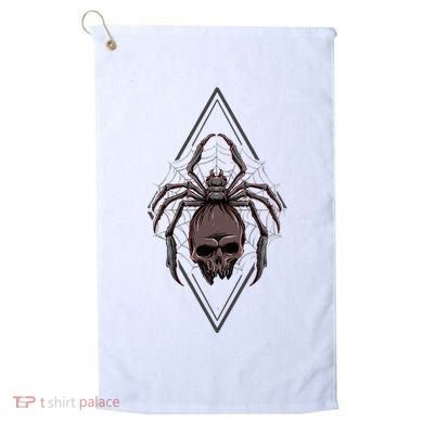 Tarantula Skull Spider Golf Towel