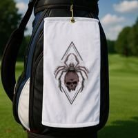 Tarantula Skull Spider Golf Towel thumb 2