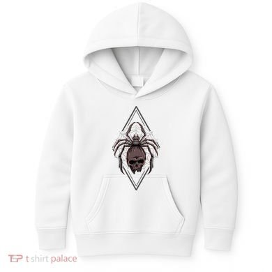 Tarantula Skull Spider Kids Hoodie