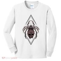 Tarantula Skull Spider Kids Long Sleeve Shirt thumb 0