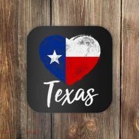 Texas Strong State Flag Heart Coaster thumb 0