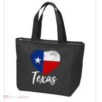 Texas Strong State Flag Heart Tote Bag thumb 3