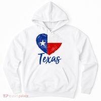 Texas Strong State Flag Heart Hoodie thumb 0